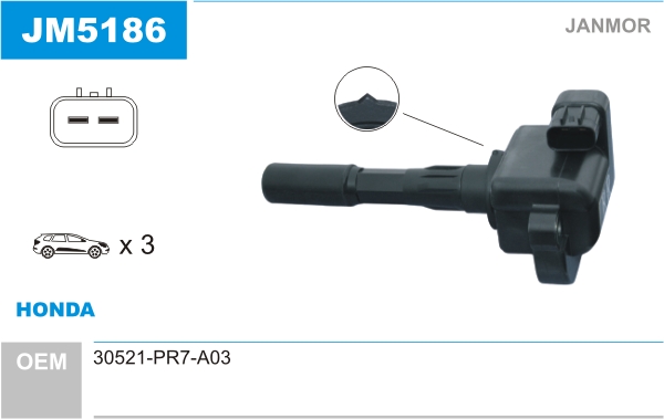 JANMOR JM5186 Bobina d'accensione