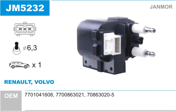 JANMOR JM5232 Bobina d'accensione