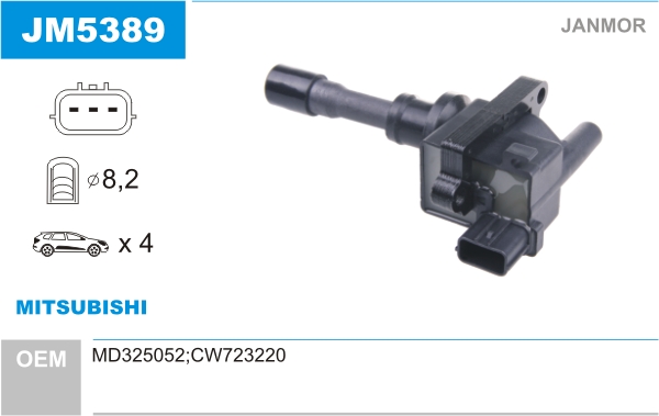 JANMOR JM5389 Bobina d'accensione