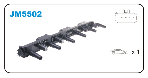 JANMOR JM5502 Bobina d'accensione-Bobina d'accensione-Ricambi Euro