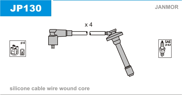 JANMOR JP130 Kit cavi accensione