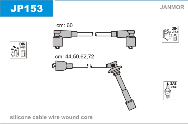 JANMOR JP153 Kit cavi accensione