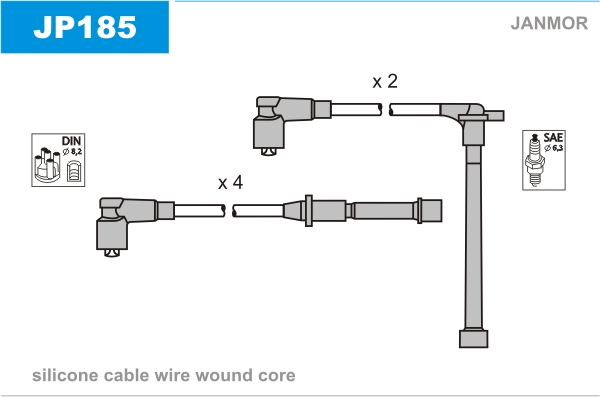 JANMOR JP185 Kit cavi accensione