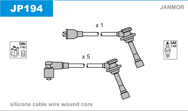 JANMOR JP194 Kit cavi accensione