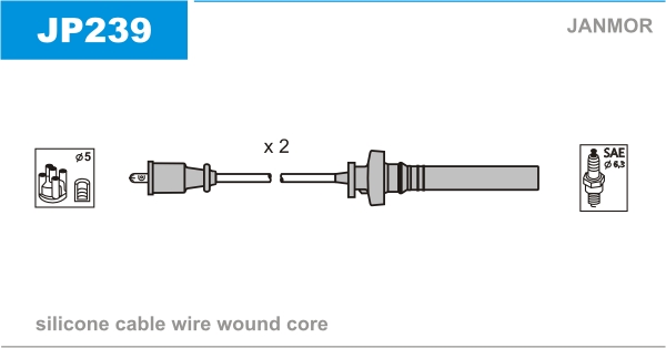 JANMOR JP239 Kit cavi accensione