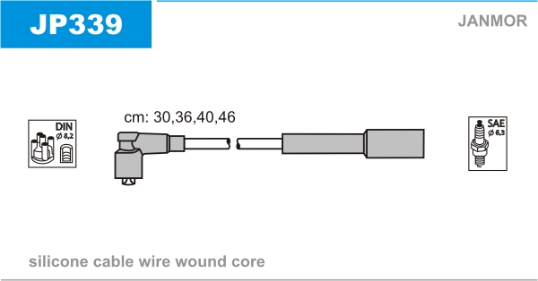 JANMOR JP339 Kit cavi accensione