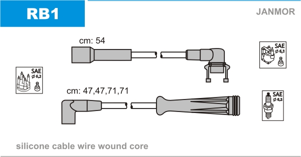 JANMOR RB1 Kit cavi accensione