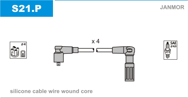 JANMOR S21.P Kit cavi accensione
