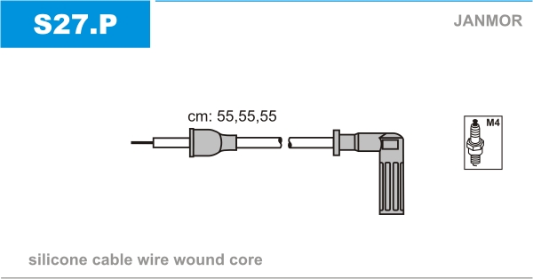 JANMOR S27.P Kit cavi accensione