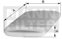 MANN-FILTER CS 51 Filtro, Ventilazione monoblocco-Filtro, Ventilazione monoblocco-Ricambi Euro