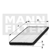 MANN-FILTER CU 2136 Filtro, Aria abitacolo