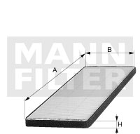 MANN-FILTER CUK 23 004-2 Filtro, Aria abitacolo