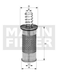 MANN-FILTER HD 1053 Filtro idraulico, Cambio automatico