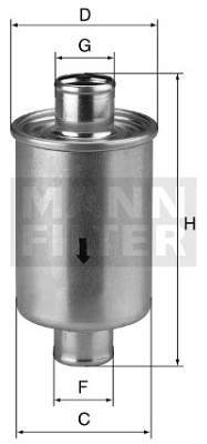 MANN-FILTER W 811/1 Filtro, Sistema idraulico di lavoro