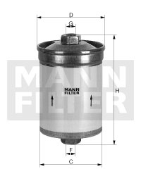 MANN-FILTER WK 618 palivovy...