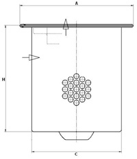 MANN-FILTER LE 17 005 x Filtro, Tecnica aria compressa-Filtro, Tecnica aria compressa-Ricambi Euro