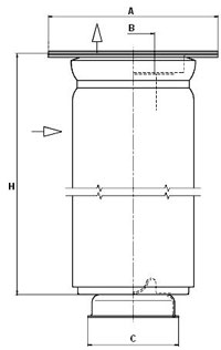 MANN-FILTER 49 000 55 281 Filter, Drucklufttechnik