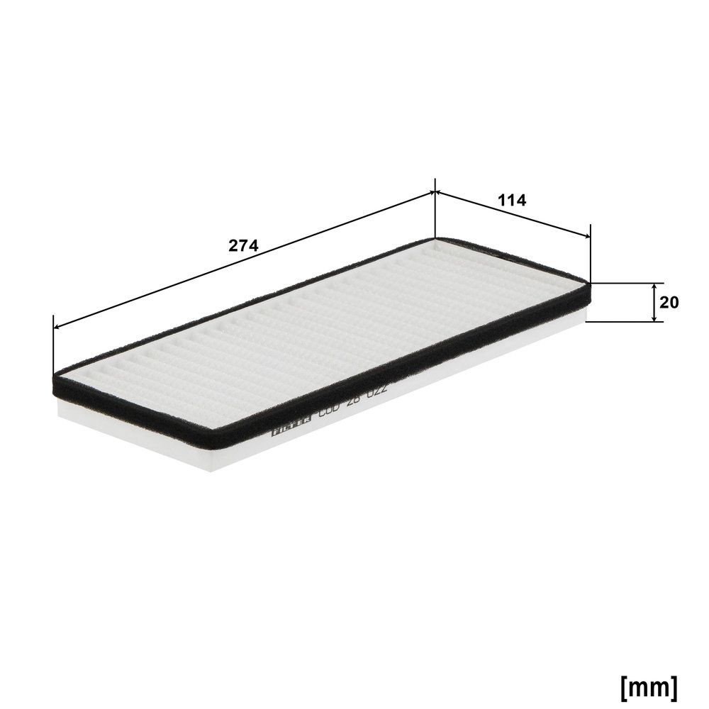 MANN-FILTER CUD 28 022 Filter vnútorného priestoru