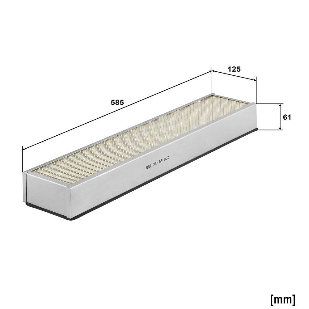 MANN-FILTER CUD 59 002 Filter vnútorného priestoru