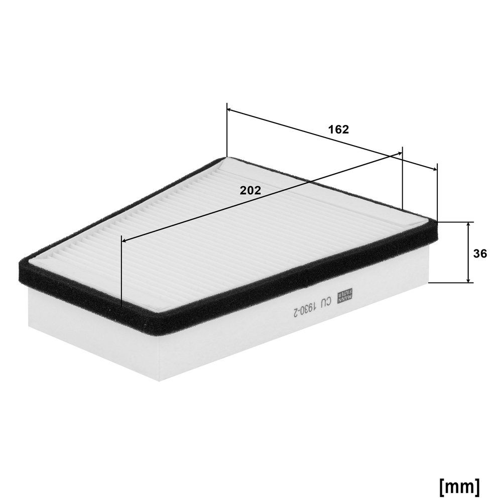 MANN-FILTER CU 1930-2 Filter vnútorného priestoru