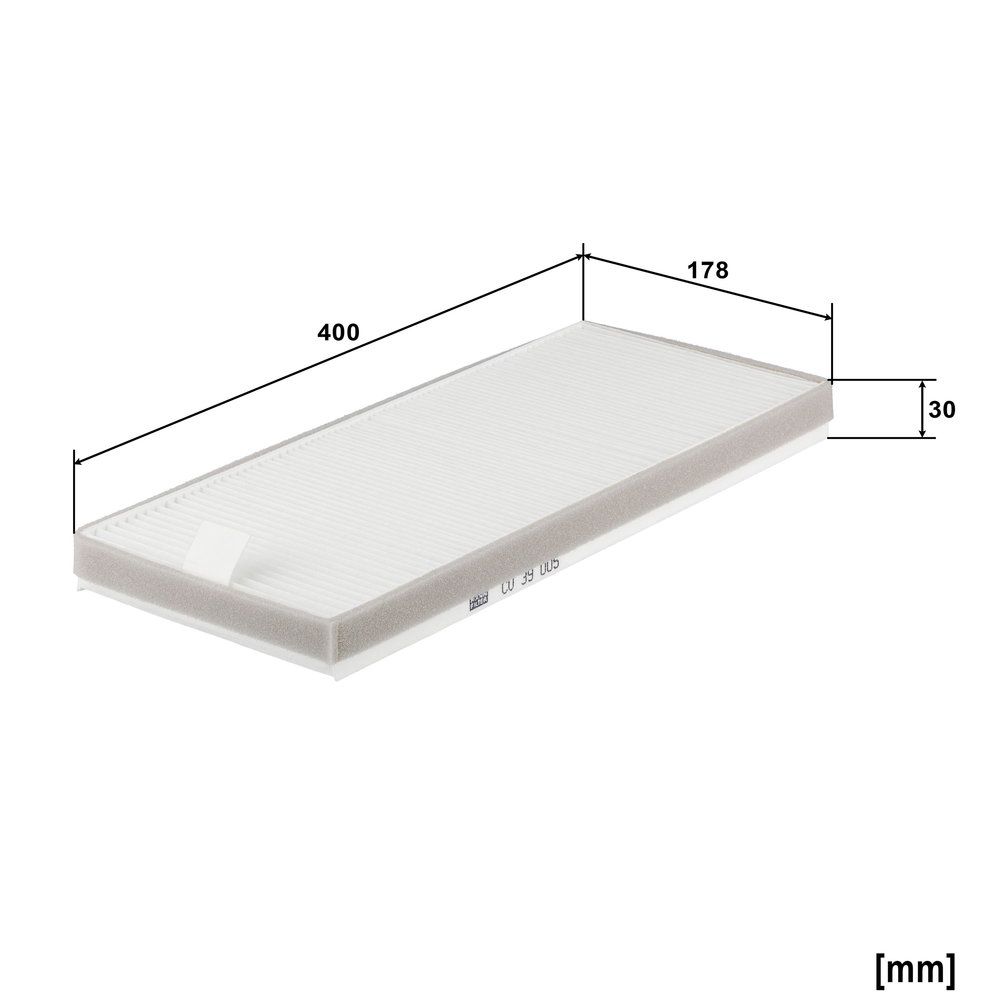 MANN-FILTER CU 39 005 Filter vnútorného priestoru