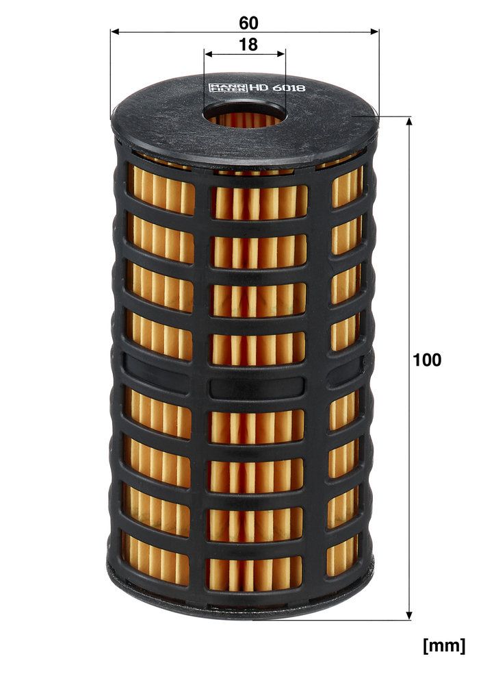 MANN-FILTER HD 6018 Hydraulic Filter, steering for MERCEDES-BENZ VOLVO