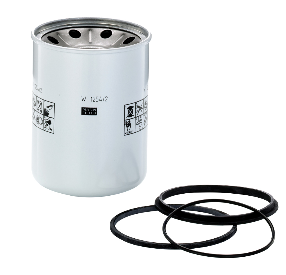MANN-FILTER W 1254/2 x Filter, Arbeitshydraulik