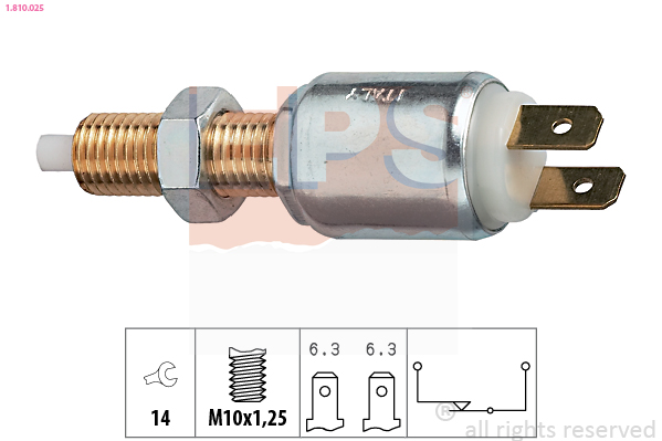 EPS 1.810.025 Made in Italy - OE Equivalent Stop Light Switch