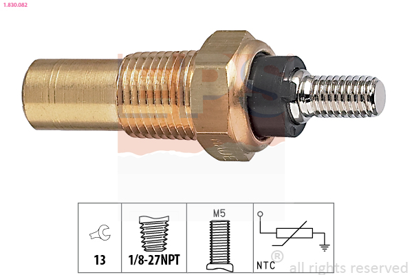 DELPHI TS10490 Sensor, motortemperatur