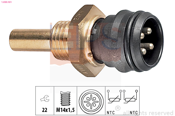 NRF 727058 EASY FIT Sensor, motortemperatur