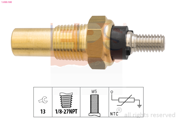 TOPRAN 103 567 Sensor, motortemperatur
