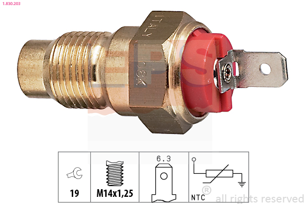 CALORSTAT by Vernet WS2538 Sensor, motortemperatur