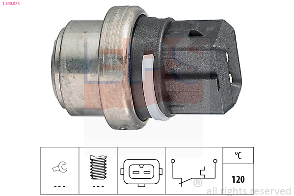 EPS 1.840.074 Made in Italy - OE Equivalent Teplotný spínač kontrolky teploty chladenia