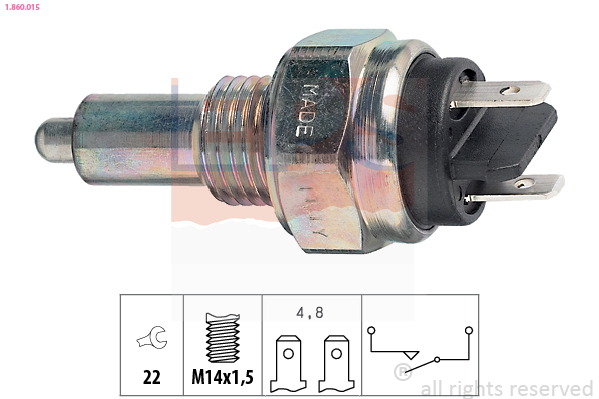 EPS 1.860.015 Made in Italy - OE Equivalent Switch, reverse light