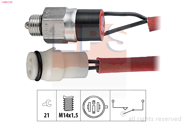 EPS 1.860.159 Made in Italy - OE Equivalent Switch, reverse light