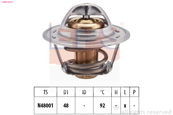 EPS 1.880.207 Made in Italy - OE Equivalent Termostat, kjølemiddel
