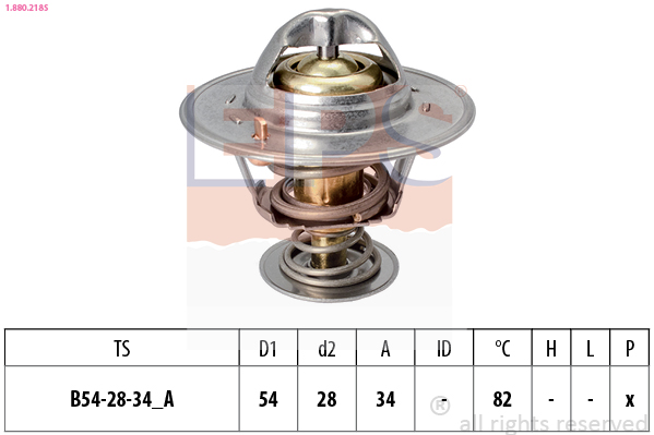 EPS 1.880.218 Made in Italy - OE Equivalent Termostat, kjølemiddel