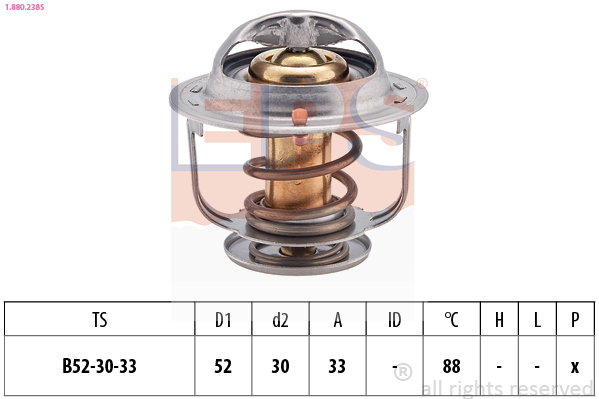 EPS 1.880.238 Made in Italy - OE Equivalent Termostat, kjølemiddel