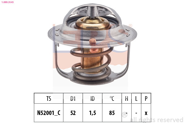 EPS 1.880.354 Made in Italy - OE Equivalent Termostat, kjølemiddel