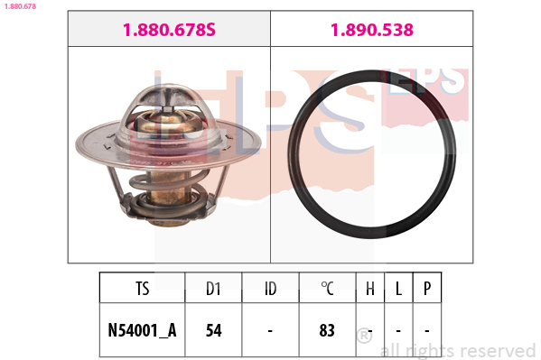 EPS 1.880.791 Made in Italy - OE Equivalent Termostat, kjølemiddel