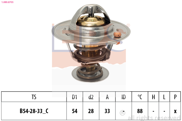 EPS 1.880.971 Made in Italy - OE Equivalent Termostat, kjølemiddel
