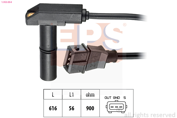 EPS 1.953.054 Made in Italy - OE Equivalent Snímač impulzov kľukového hriadeľa