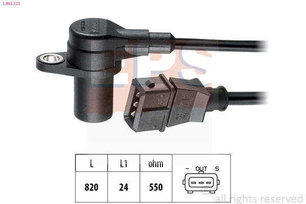 EPS 1.953.151 Made in Italy - OE Equivalent Sensor, crankshaft pulse