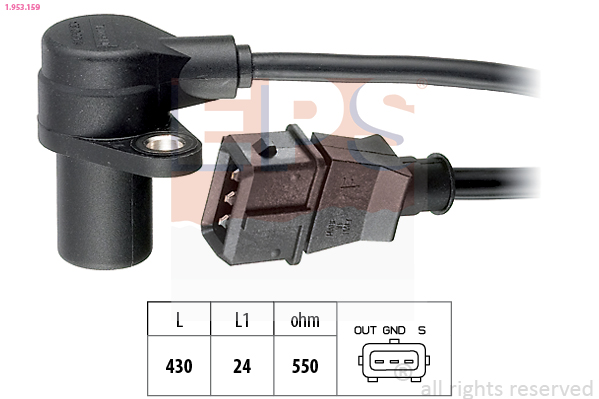 EPS 1.953.159 Made in Italy - OE Equivalent Sensor, crankshaft pulse