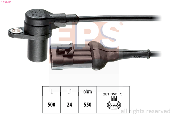 EPS 1.953.171 Made in Italy - OE Equivalent Sensor, crankshaft pulse