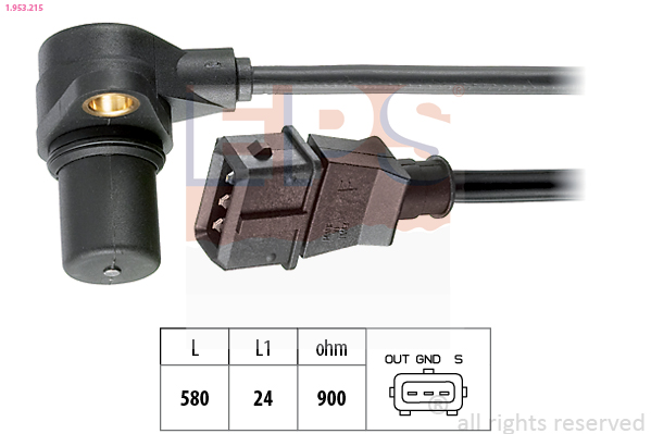 EPS 1.953.215 Made in Italy - OE Equivalent Sensor, crankshaft pulse