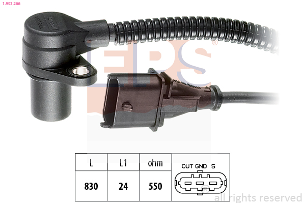 EPS 1.953.266 Made in Italy - OE Equivalent Sensor, crankshaft pulse