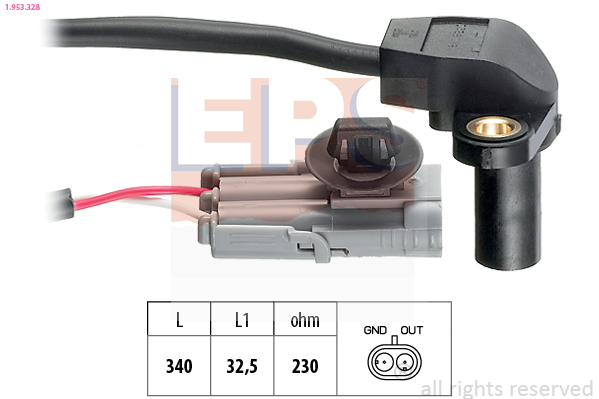 EPS 1.953.328 Made in Italy - OE Equivalent Sensor, crankshaft pulse