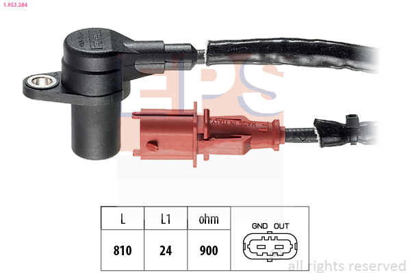 EPS 1.953.384 Made in Italy - OE Equivalent Sensor, crankshaft pulse