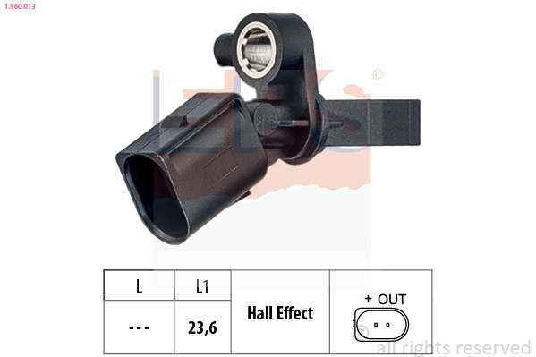 DELPHI SS20046 Sensor, ABS